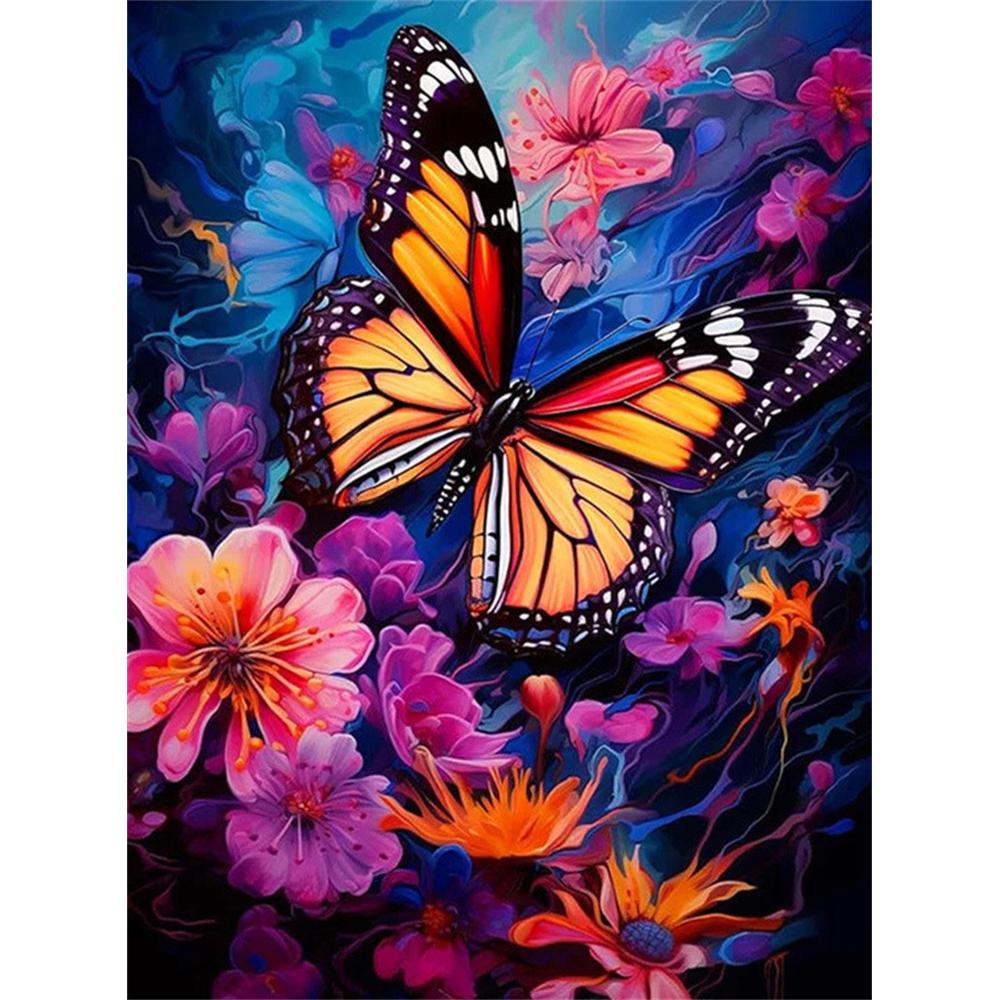 5D DIY Diamond Painting Animal Colorful Lion  Round Drill Embroidery Butterfly Owl Home Decor Cross Stitch Kits