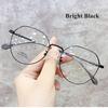 Myopia Glasses Women Blue Light Computer Eyeglasses Girls Metal Round Frame Shortsighted Eyewear