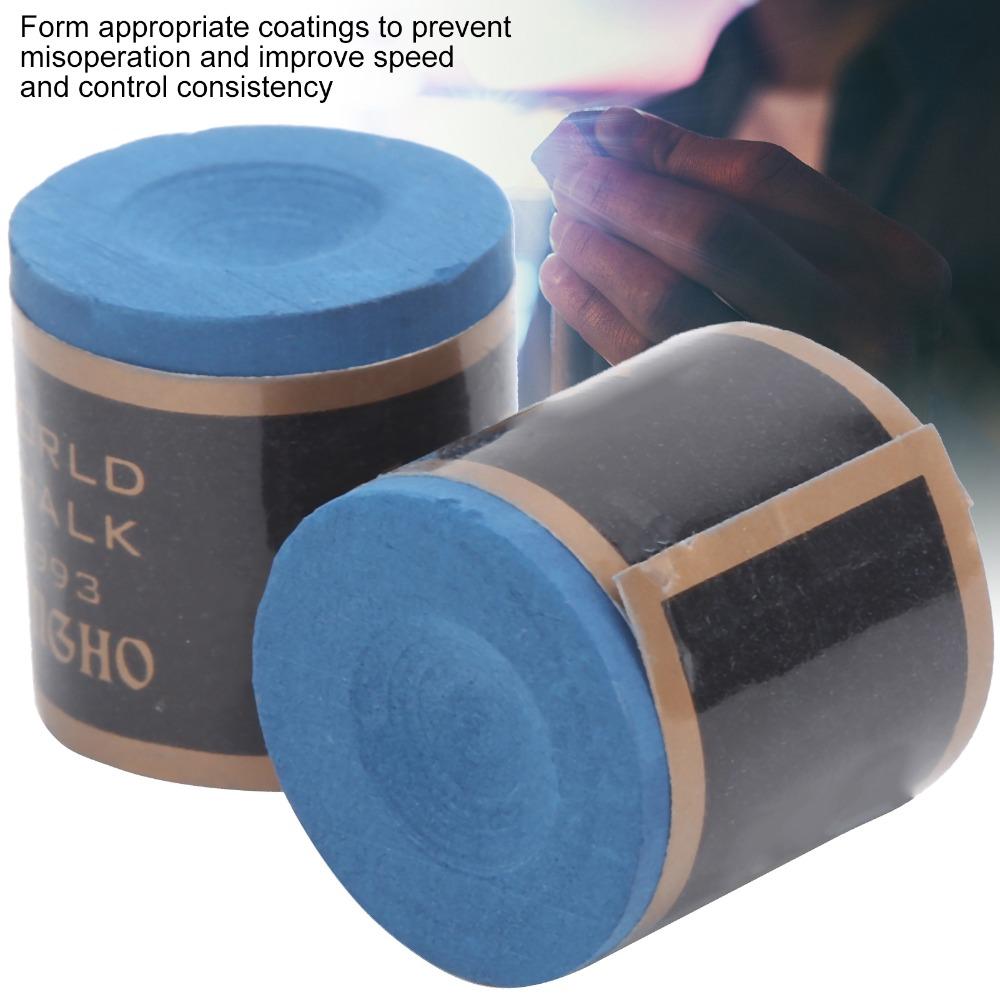2PCS NoSlip Billiard Cue Tips Non-clumping Professional Billiards Chalk Club Accessories