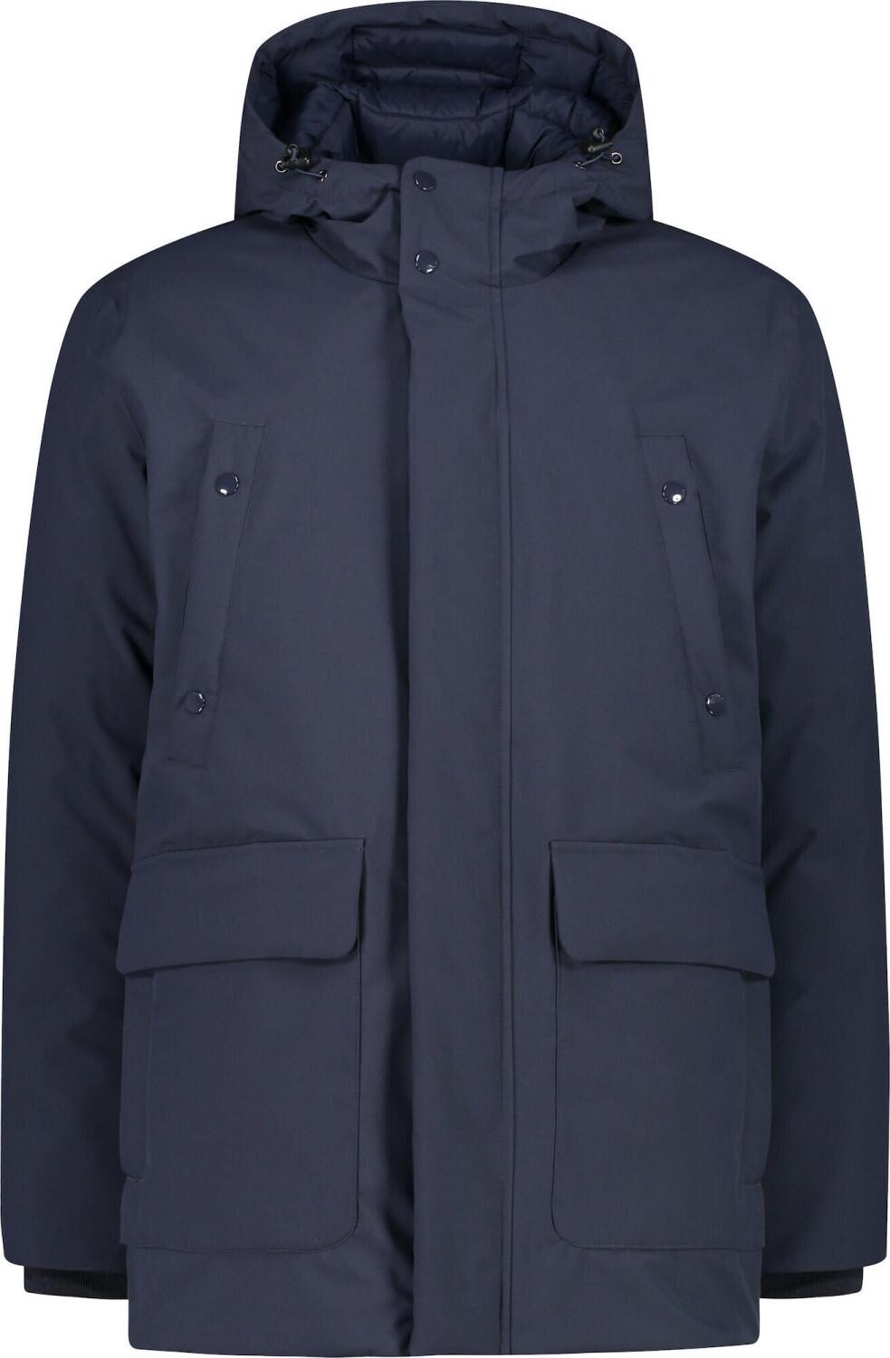 

Куртка мужская CMP Long с переработанным утеплителем Sorona и фиксированным капюшоном (34K0157) черно-синяя 50