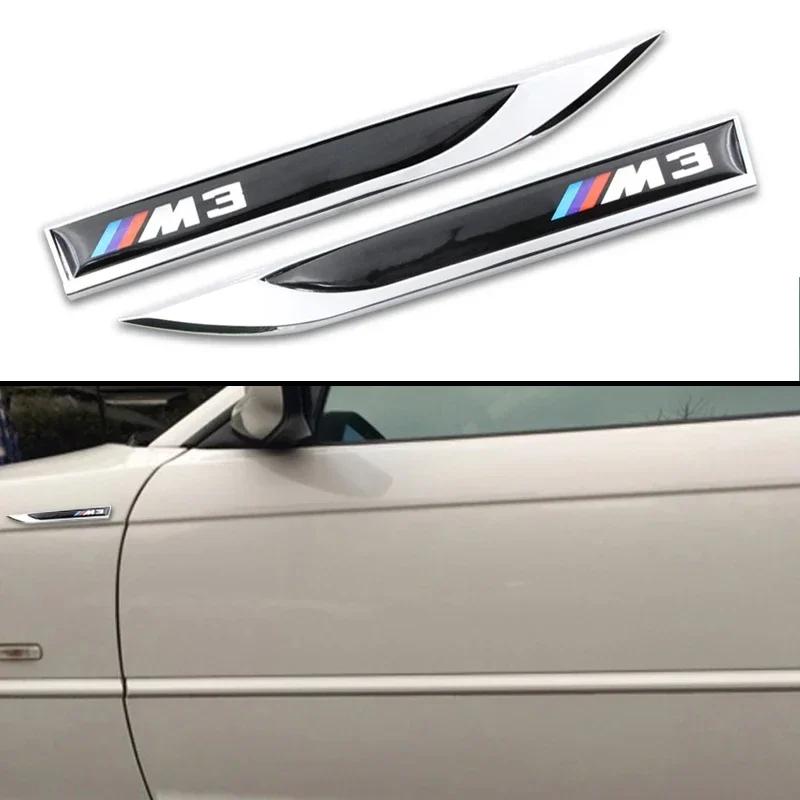 2025 Hot 2pcs Fashion NEW Stainless Steel Car Blade Car Body Waterproof Sticker For Bmw X1 X3 X5 X6 Z4 F10 F20 F30 E36 E39 E46 E
