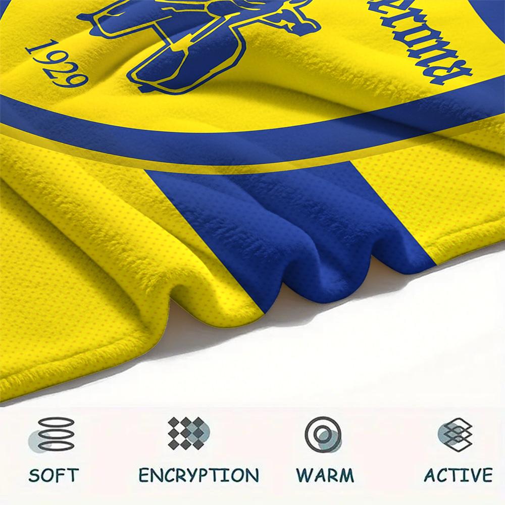 Hellas Verona FC Druck Flanelldecke, Hohe Qualität, Bequem für Alle Jahreszeiten, Heimdekoration, Wärme und Komfort