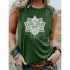 Vintage Tank Tops Women Fashion Sleeveless Letter Vest Girls Casual Floral Tanks Tops Crew Neck Tops Womens Clothing Tattoo