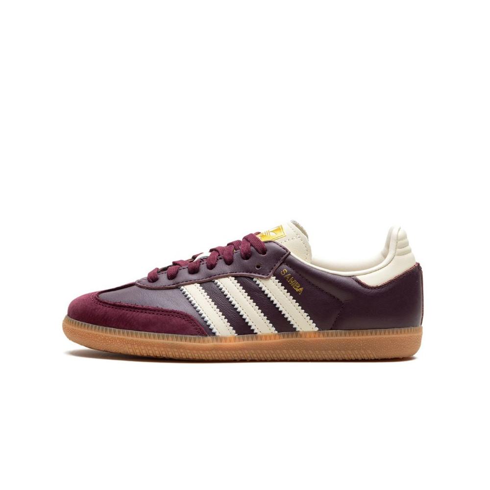 Adidas Samba OG Maroon Gold Metallic