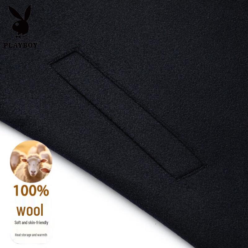 PLAYBOY Men's Premium Wool Blend Business Casual Jacket