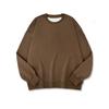 Sweater, Autumn and Winter Long-sleeved Solid Color Composite Sweater Trendy Brand Casual Loose Round Neck Sweater Light Version