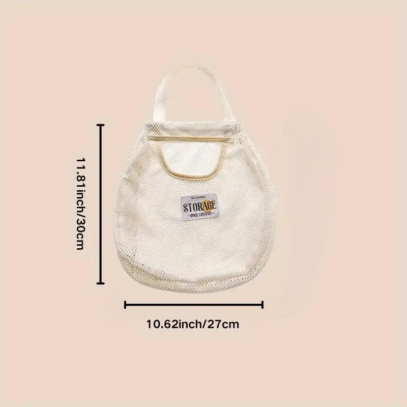 1pc Dirty Clothes Storage Basket, Foldable Bathroom Clothes Hanging Bag, Household Wall Mounted Basket, Frame Bucket