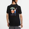 Nike T-Shirts Herren Schwarz Rundhals Mittlere Gerade Passform CW0435-010