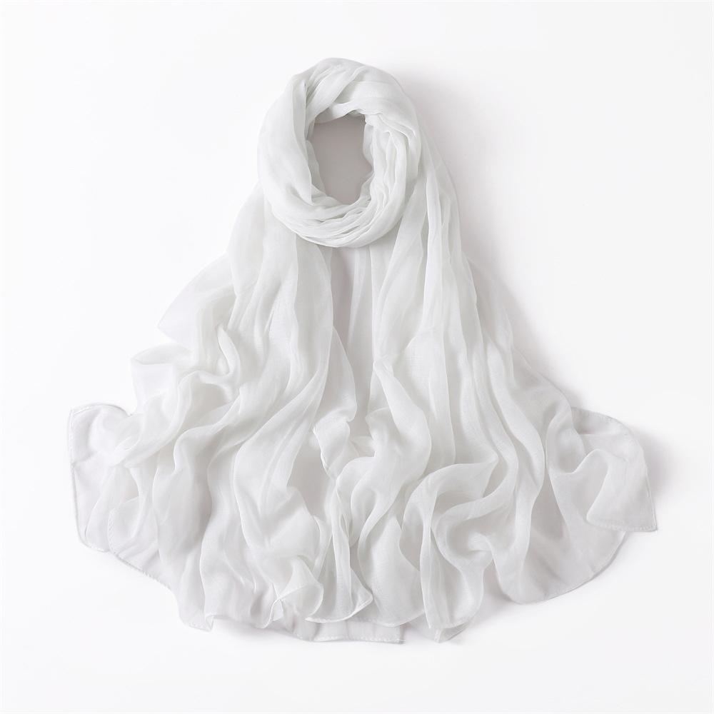 New Cotton Linen Scarf For Women Girls Students Autumn Classic Solid Color Scarves Retro Soft Foulard Viscose Female Wrap Shawls