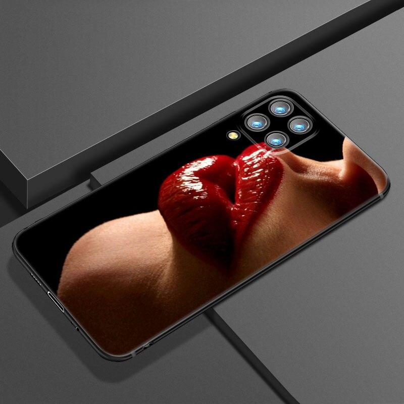 

Красивый чехол для телефона с красными губами для Samsung Galaxy A21 A30 A50 A52 S A13 A22 A32 4G A23 A33 A53 A73 5G A12 A31 A51 A70 A71 A72 Samsung A73 5G