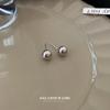 Sleek Round Stud Earrings: Fashionable, Cool, Hip Hop Style Ear Jewelry for Women