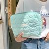 Sweet Flower Women's Quilting Cosmetic Bag Large Capacity Ladies Love Makeup Case Female Travel Storage Bags Clutch Handbags