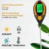 3/4/ In 1 Soil PH Meter Soil Tester Flower Meter Moisture Meter Temperature Sunlight Intensity Analysis Acidity Garden Tool