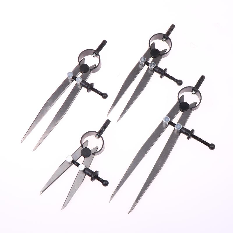 1 Piece Adjustable Compasses Gauges Leathercraft Line Marking Gauge Wing Divider Rotating Scratch Gauge Handcraft Leather Tool