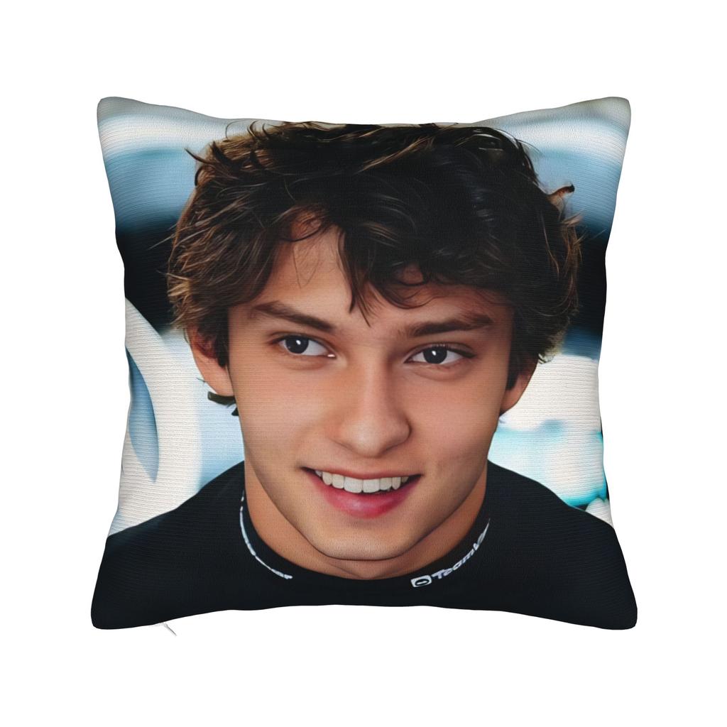 Andrea Kimi Antonelli Driver Square Pillow Cases Cushion Cover Creative Zipper Decorative Pillowcase for Car xcm