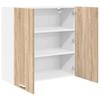vidaXL Hängeschrank Sonoma-Eiche 80 x 31 x 80 cm Holzwerkstoff