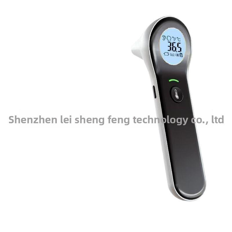 Medical Grade Infrared Electronic Two-in-One Forehead & Ear Thermometer Two AAA Batteries Object Temperature Measurement China