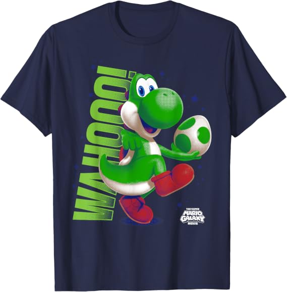 Super Mario Galaxy Movie Action Yoshi T-Shirt