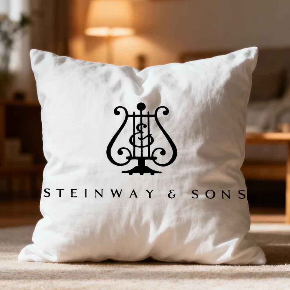 Hot S-SSteinway & Sons Cushion Cover Soft Washable Pillow Case Multi-Scene for Couch Bed Travel Office Use