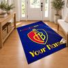 FC Basel Custom Name Personalized Rug Non‑Slip Doormat Floor Carpet Housewarming Birthday Gift for Family Friends