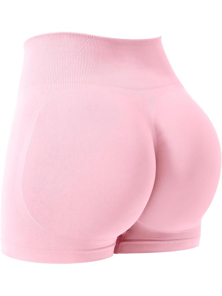 European-American Seamless High-Waist Tummy Control Yoga Shorts - Butt Lift, Sexy, Three-Quarter Length for Running & Fitness Women