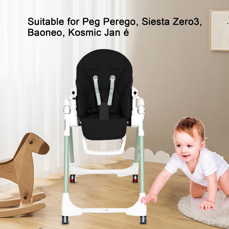 Pernă Scaun Înalt Copii Husă Confortabilă din Piele PU Căptușită pentru Scaun de Hrănire Scaun Înalt Scaun Căptușit pentru Fiu Fiică Nepot