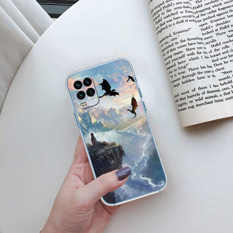 Fourth wing dragons Transparent Phone Case for Motorola Moto G10 G20 G30 G31 G32 G34 G35 G41 G42 G50 G51 G52 G55 G60 G60S