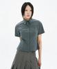 Hanahi Under Pocket Half Shirts Gray