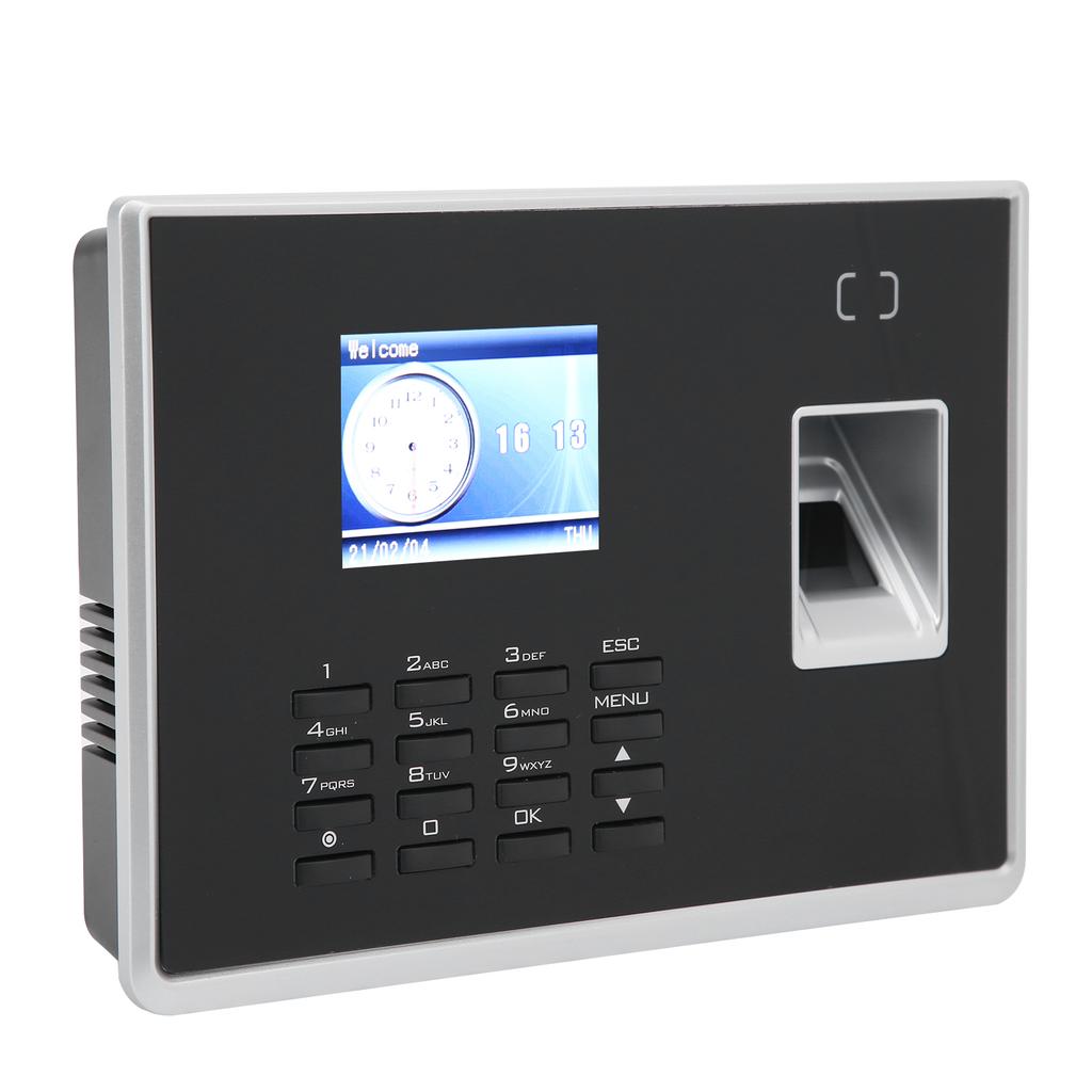 Fingerprint Password Attendance Machine 2.4in TFT Color Screen Employee Checkingin Recorder