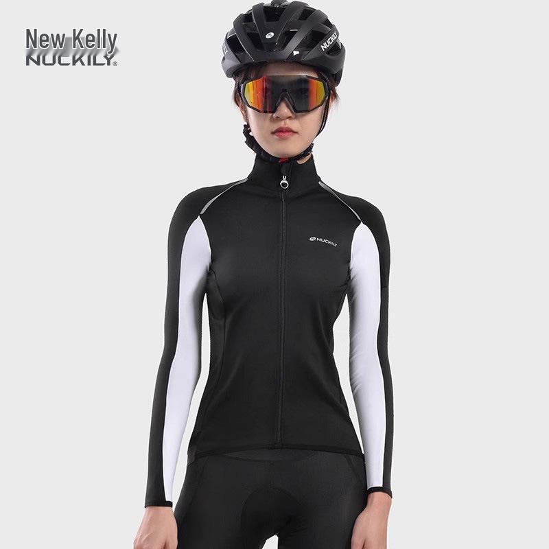 Men's Long Sleeve Cycling Jersey: Sun Protection, Breathable, Close-fitting for Mountain & Road Biking