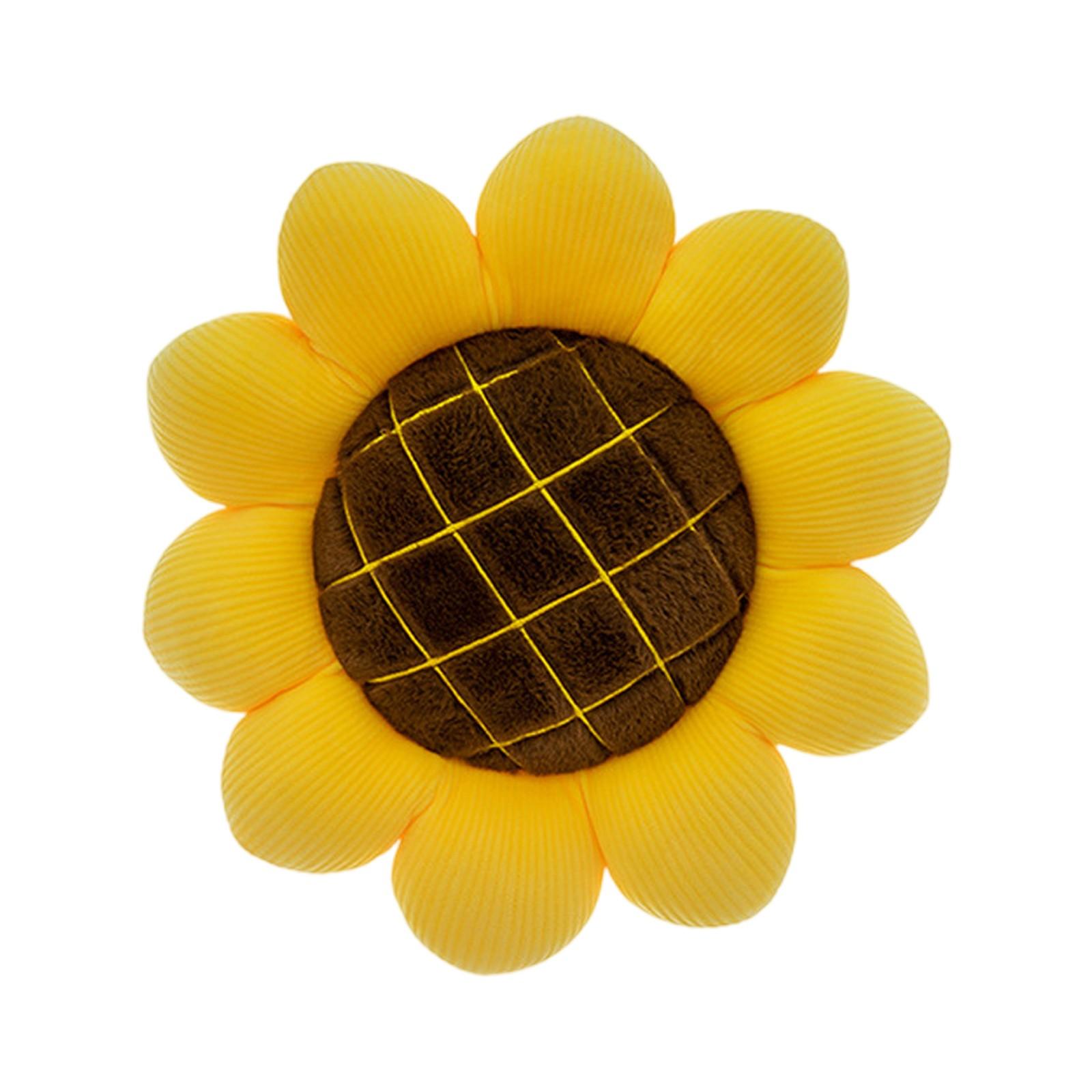 

Креативная подушка-подсолнух, плюшевая игрушка-подушка, диванная подушка, подушка для стула, подушка One Size жёлтый