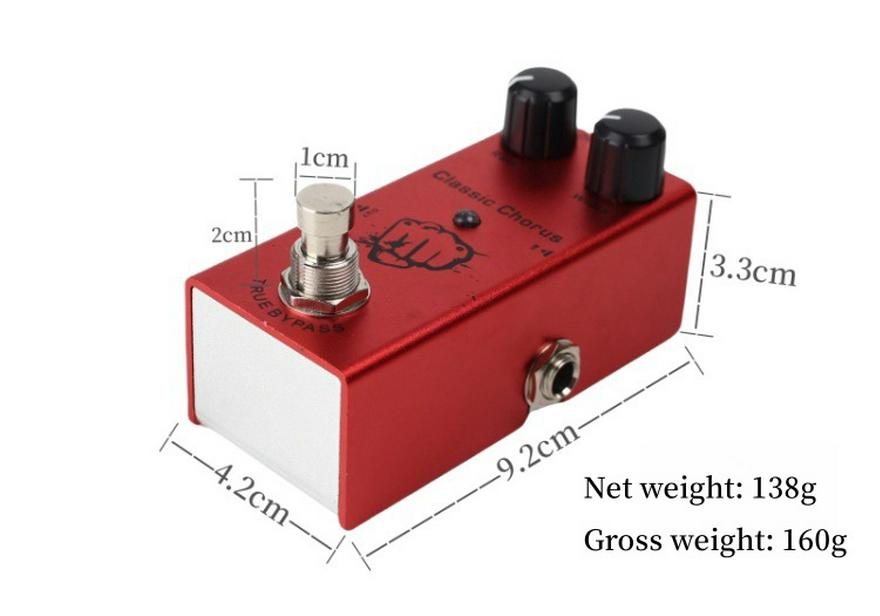 08 Digital Delay Electric Guitar Multi-Effect Pedal: Ten Effects Including Distortion, Overdrive, Delay, and Chorus.