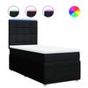 Box Spring Bed with Mattress Black 80 x 200 cm Fabric