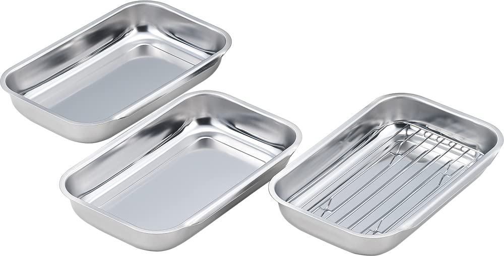 

Tamahashi Deep Connecting 24 x 15 with Stainless for Food Made in Japan TP-20 Tray, Three-Piece Set, cm, Strainer, Steel, Preparation,
