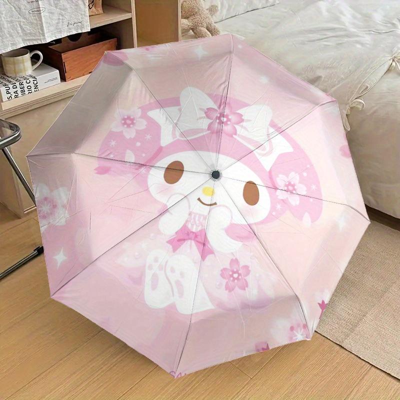 1pc My Melody Spring Dreams Umbrella with Plastic Handle,Suitable for All Seasons Home Travel Outdoor UmbrellaSanlio526