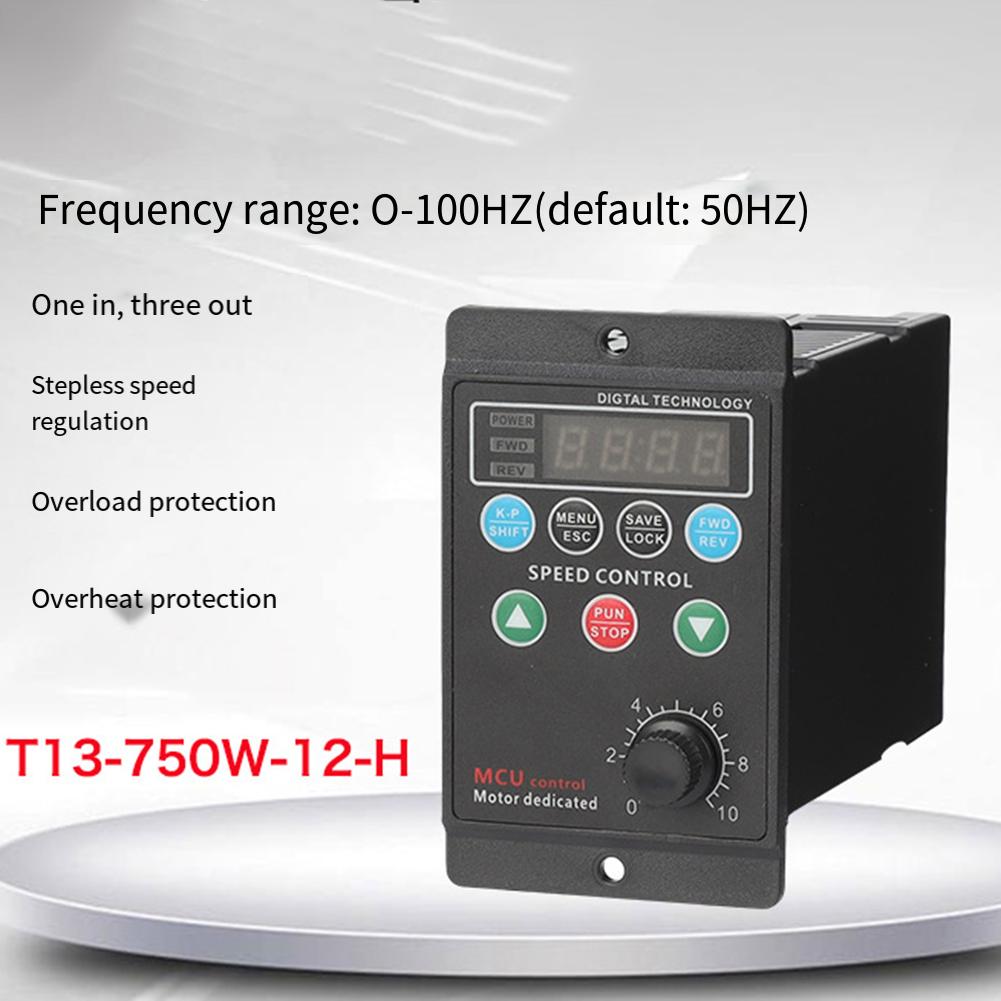 1pc 750W VFD Frequency Converter Inverter Drive AC220V 1-Phase Input 3-Phase Output For Electrical Equipment
