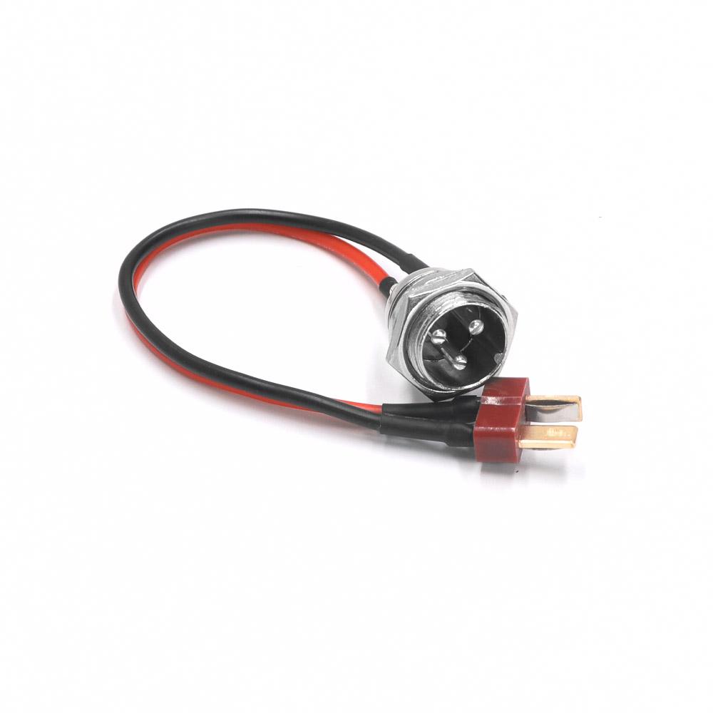 Electric Scooter Parts Power Charger T-head Charging Port 3 Pin Plug For KUGOO M4 PRO Skateboard Kick Scooter Replacement Charge