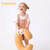 Balabala Baby Short Sleeve Set for Boys and Girls Summer Dress Stylish Strap Pants Two Piece Set 2025 New Fashion Trend