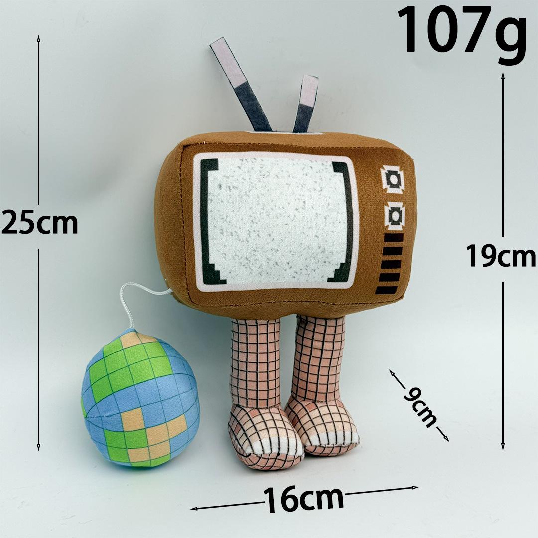 Spiel Mastodontico Telepiedone Plüschtier Stoff Gehirnfäule Gott TV-Peripherie Plüschpuppe Spielzeug Sammlerfigur Kissen Geschenk brown