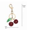 Fashion Forward Cherry Resin Pendant Charming Cherry Purse Pendant Key Holder Key Pendant Accessory for Everyday Use