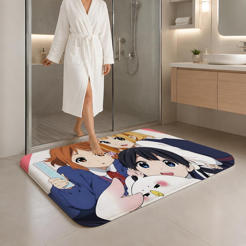 T-Tamako Market Floor Mat Soft Flannel Non-Slip Rug Washable Floor Mat for Living Room Bedroom
