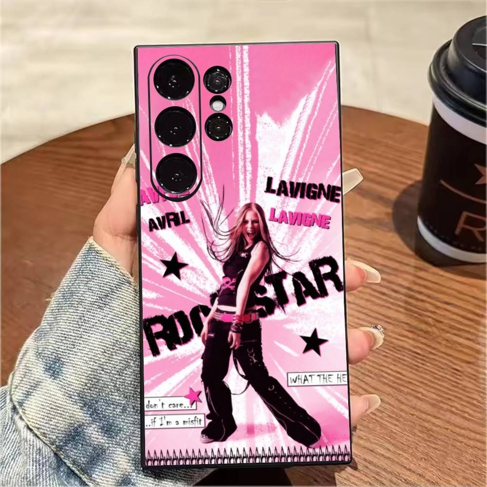 Y2K A-Avril L-LavignES 00S Phone Case For Samsung S25,S24,S21,S22,S23,S20,Ultra,S26,Plus,Fe,Note,5G Black Cover