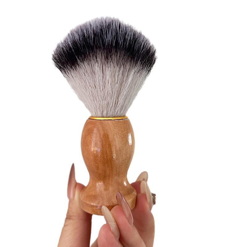 Men's Old-Fashioned Wooden Beard Shaving Brush