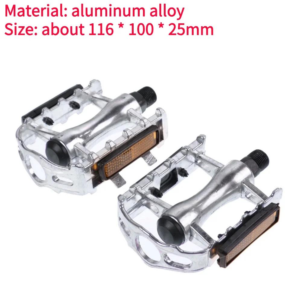 Mountain Bike Pedals Ultralight Aluminium Alloy Reflector Bicycle Flat Pedals