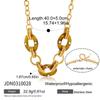 Youthway Vintage Crystal Resin Pendant Necklace For Women Minimalist  Gold Plated Stainless Steel Necklace Fashion Jewelry