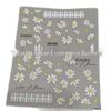 3D Romantic Daisy Plaid Nail Art Stickers - Cute Embossed Floral Decals