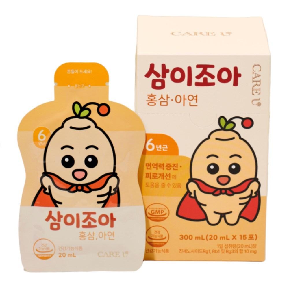 CareU 6-Year-Old Samijoa Children's Red Ginseng Health Drink 30 pcs 20ml
