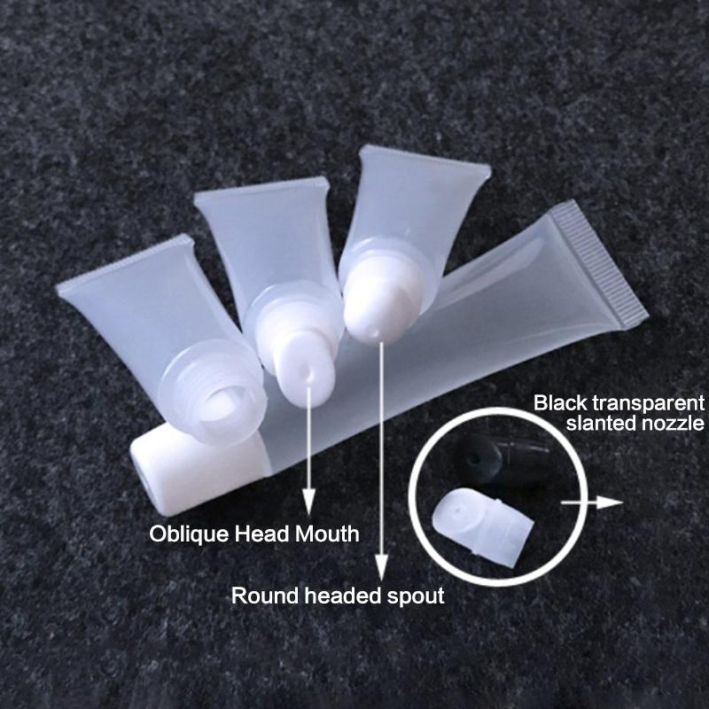1Pcs 20Ml Empty Squeeze Soft Containers Pe Transparent Lip Gloss Tubes Bottle Sample Bottle Refillable Lip Gloss Diy Container