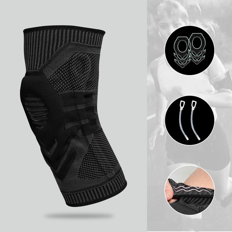 Knee Brace Support With Side Stabilizers Patella Gel Sleeve For Knee Pain Meniscus Tear Injury Recovery Compression M