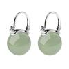 Ice Jade Jade Bead Earrings Circle Earrings Jewelry Gentle Ear Buckle  Women